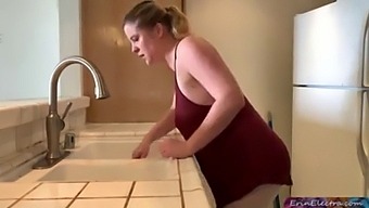 Mature And Teen Explore Forbidden Kitchen Encounter