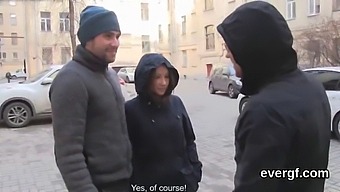 A Man Without Money Permits His Attractive Partner To Have Sex With Another Person For Financial Gain, Involving A Threesome