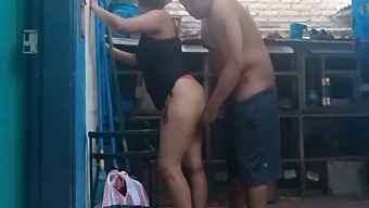 I Unexpectedly Catch My Stepmother-In-Law Doing Laundry And I Can'T Help But Have Sex With Her While Fully Clothed