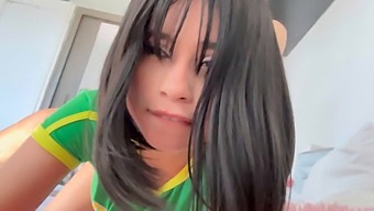 Young Asian Stepsister'S Wild Encounter With Brazilian Beauty